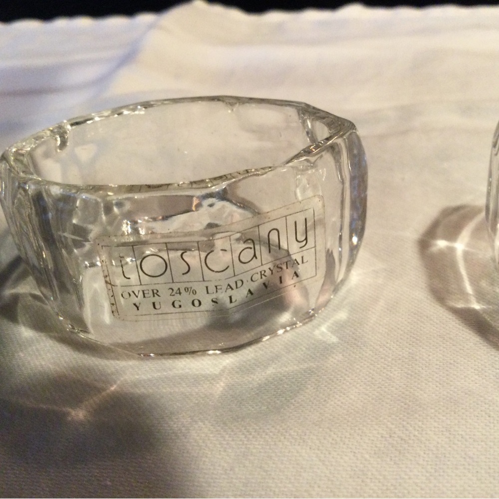 Toscany Crystal Napkin Rings - Picture 3 of 6